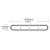 Belka ostrzegawcza LED 1200x100mm BLK0059